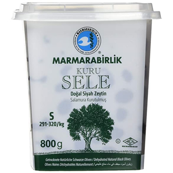 Marmarabirlik Kurutulmuş Sele Siyah Zeytin Mega 800 gr